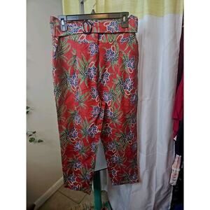 Moon River Linen Tropical Pants Size M